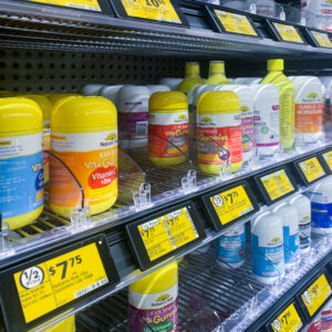 JDS_ESL_Woolworths_health-section - Just Digital Signage Electronic Shelf Solutions