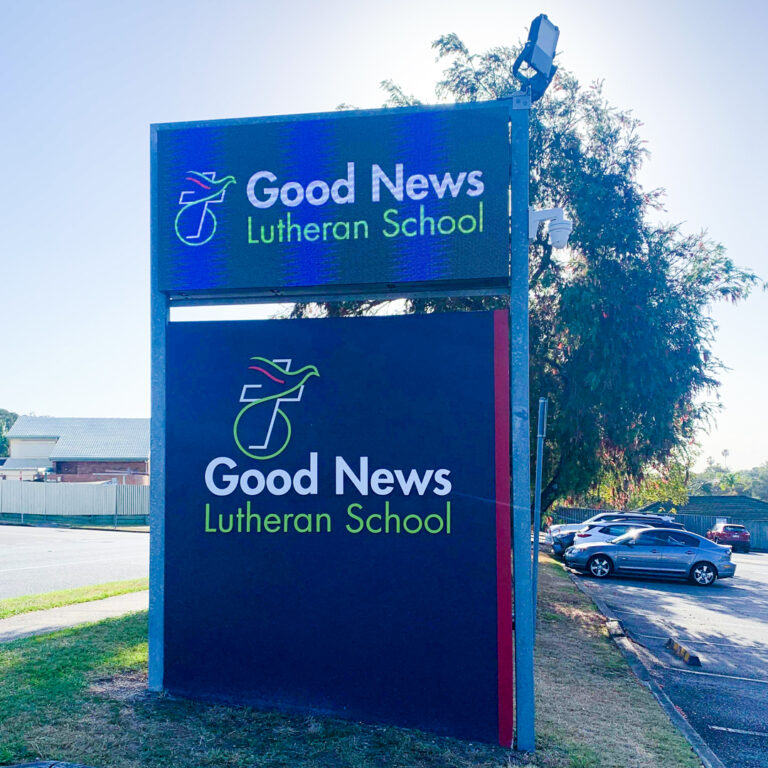 JDS Lutheran School LED Sign