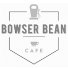 Digital signage for Bowser Bean showcasing branding.