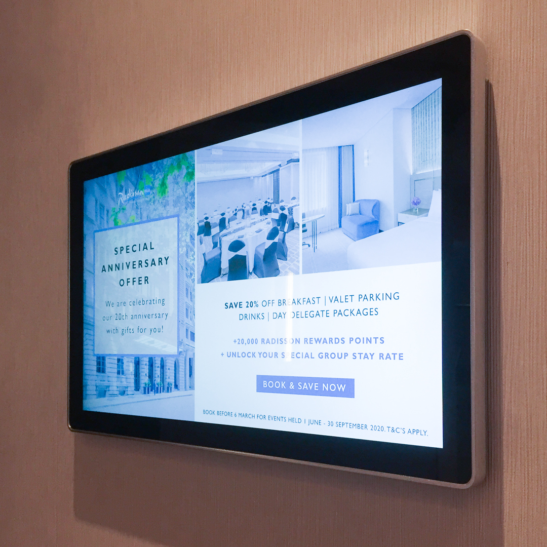 JDS Radisson Hotel Room Screen