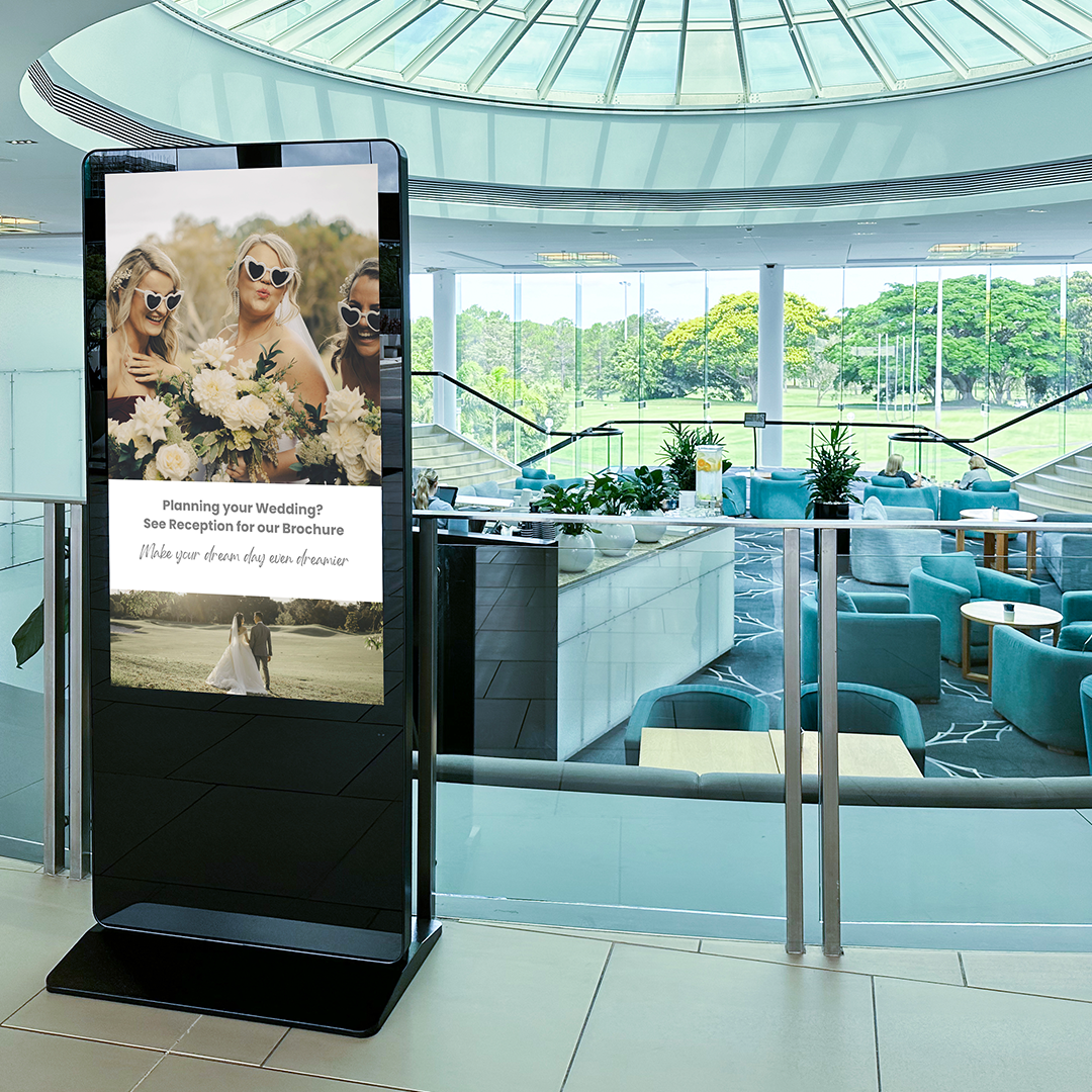 JDS Racv Royal Pines Resort LCD Indoor Floor Stand