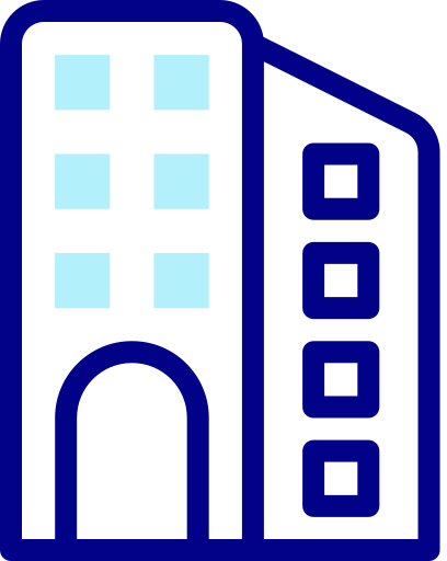 Company building icon representing Just Digital Signage.