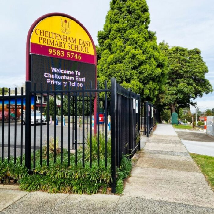 LED display installed at Cheltenham East Primary School.