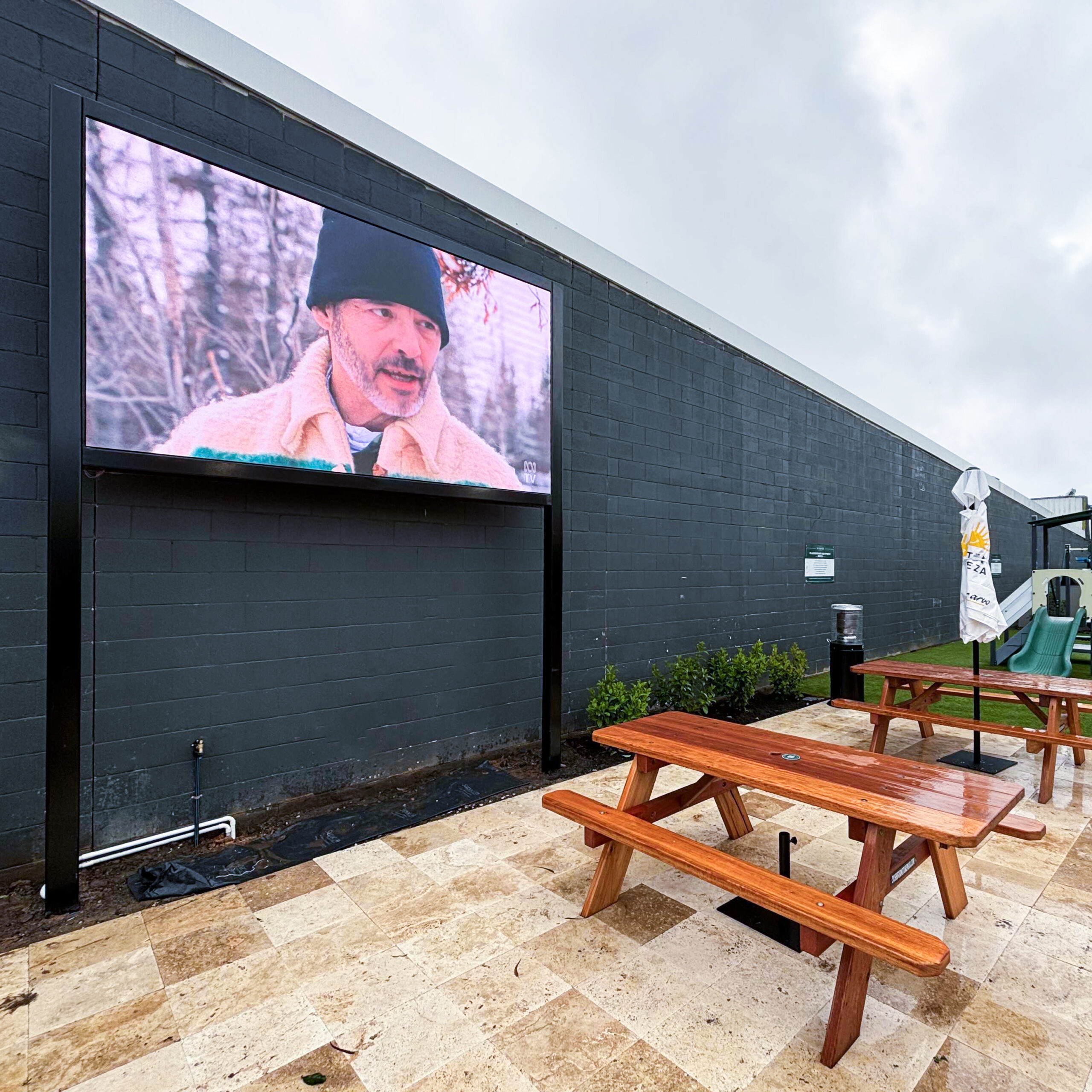 Outdoor LED digital signage for McGees Richmond, Australia